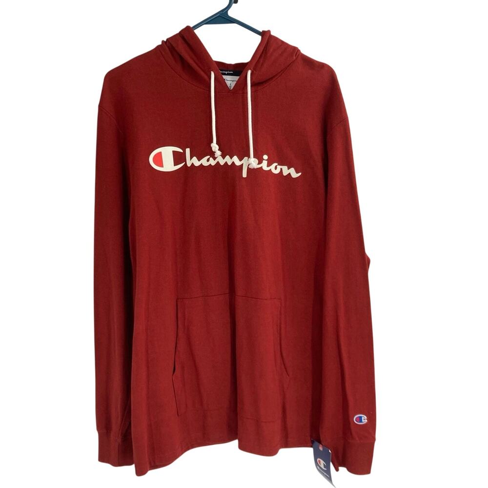 Champions Heavy Weight Jersey Red Hoodie Men’s Large NEW